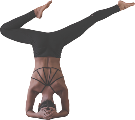 Yoga headstand pose