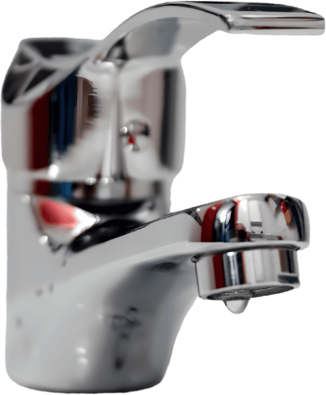 Chrome water tap