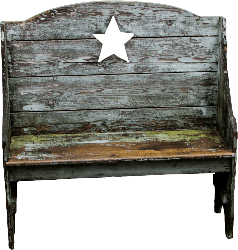 Rustic Wooden Bench