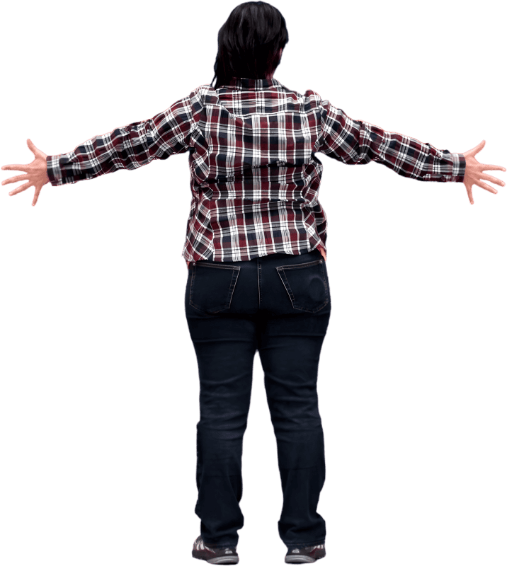 Woman Positioning Wall