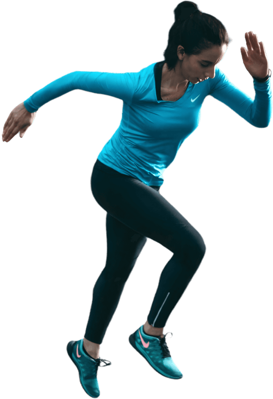 Woman Running Training