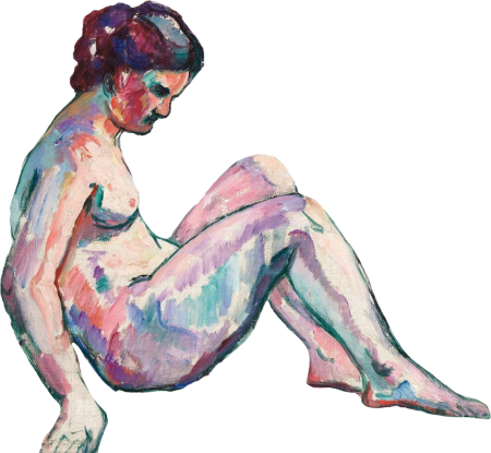 Jeanne au Rocher (Cavalière) by Henri Manguin
