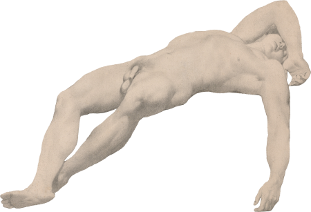 Male Figure Study by Mortimer