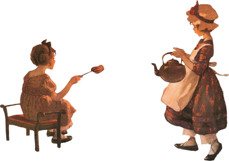 Polly Put the Kettle On by Jessie Willcox Smith