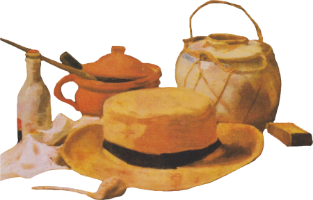 Still Life with Yellow Straw Hat by Van Gogh