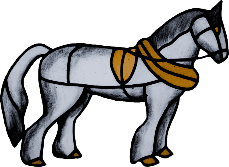 White Horse Stained Glass