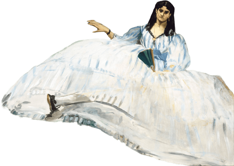 Woman with a Fan by Edouard Manet