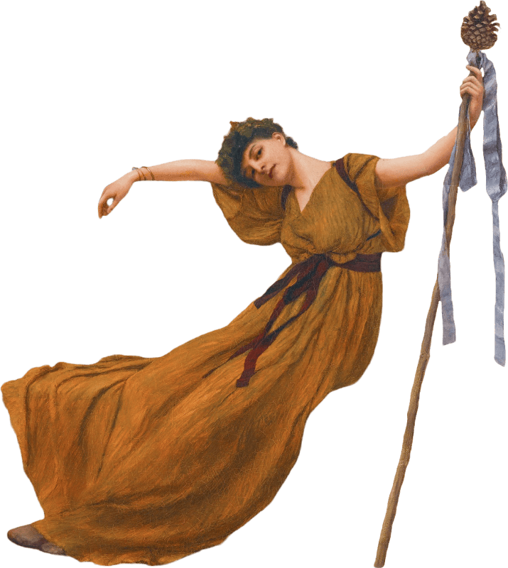 A Priestess of Bacchus by John William Godward