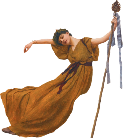 A Priestess of Bacchus by John William Godward