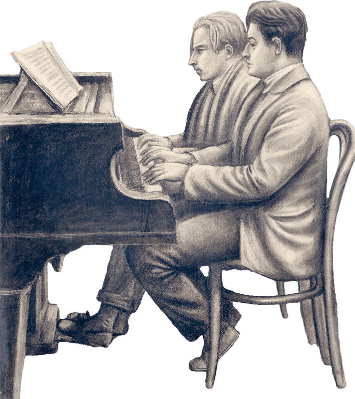 At the Piano by Francois Barraud and Albert Locca