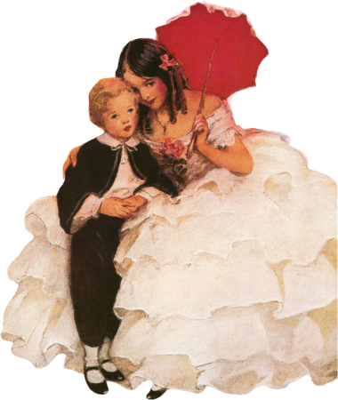 David Copperfield and His Mother by Jessie Willcox Smith