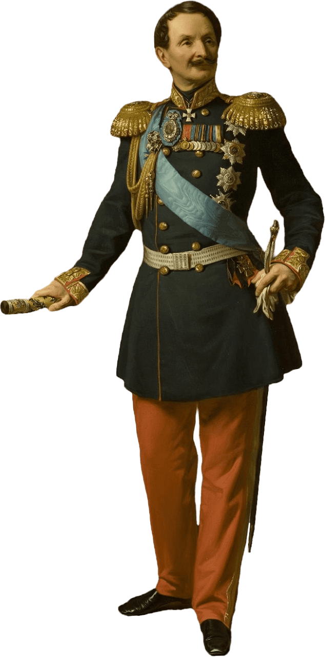 Portrait of Field-Marshal Count Fiodor (Friedrich Wilhelm) Berg by Józef Simmler  (1823–1868)