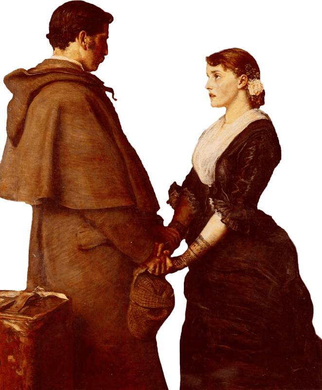 John Everett Millais Romantic Encounter