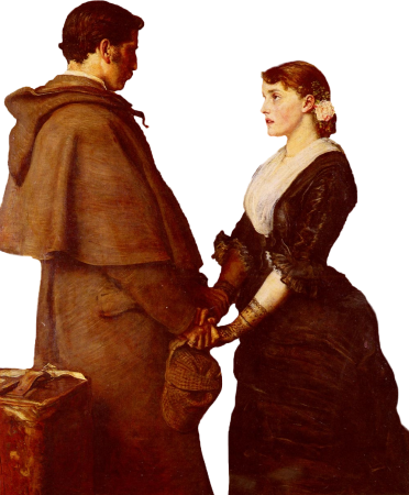 John Everett Millais Romantic Encounter