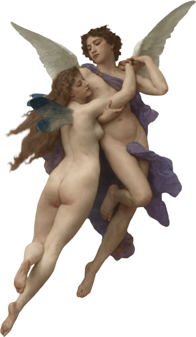 Love and Psyche by William-Adolphe Bouguereau