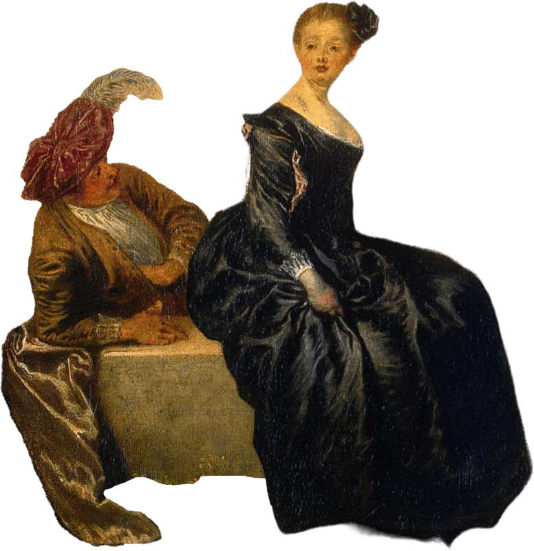 The Coquette by Antoine Watteau