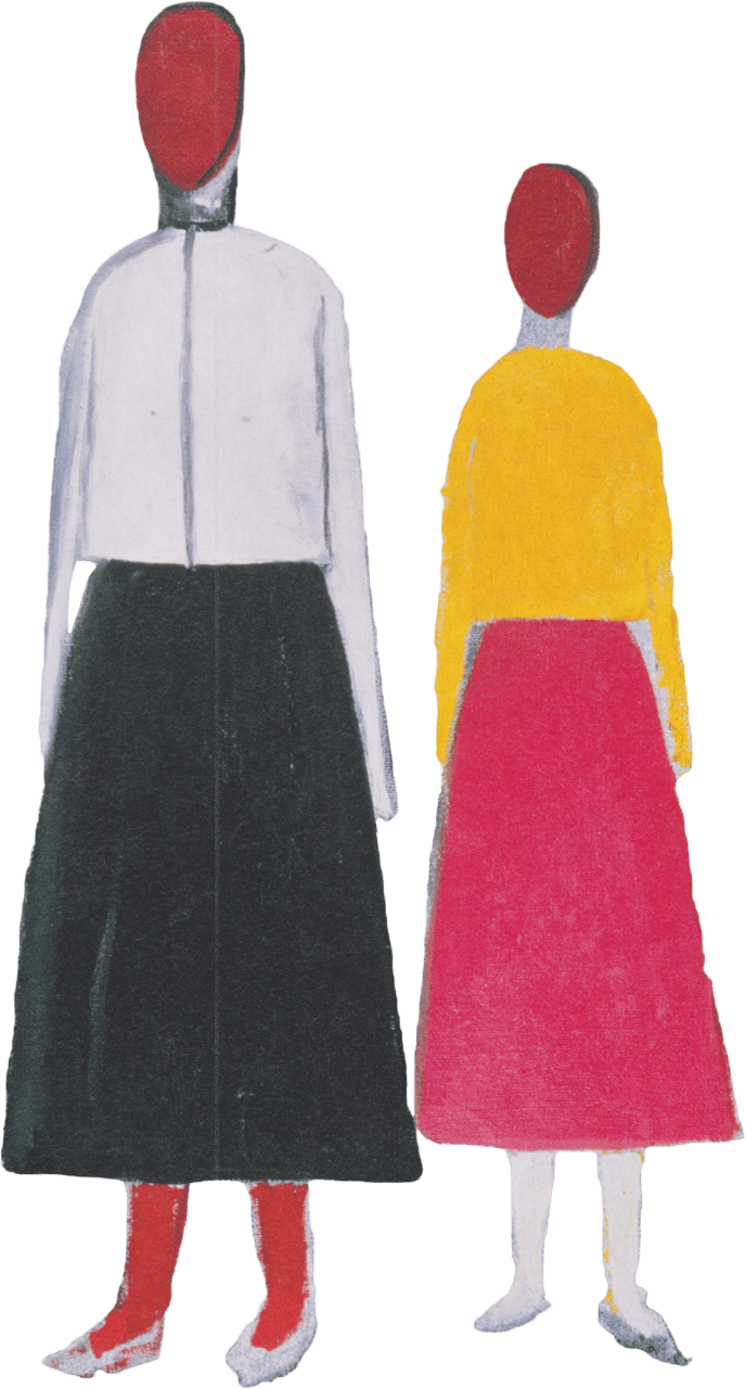 Two Figures in a Landscape by Kazimir Malevich