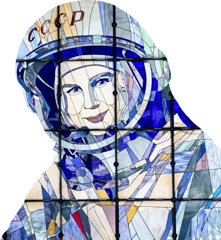 Valentina Tereshkova Stained Glass