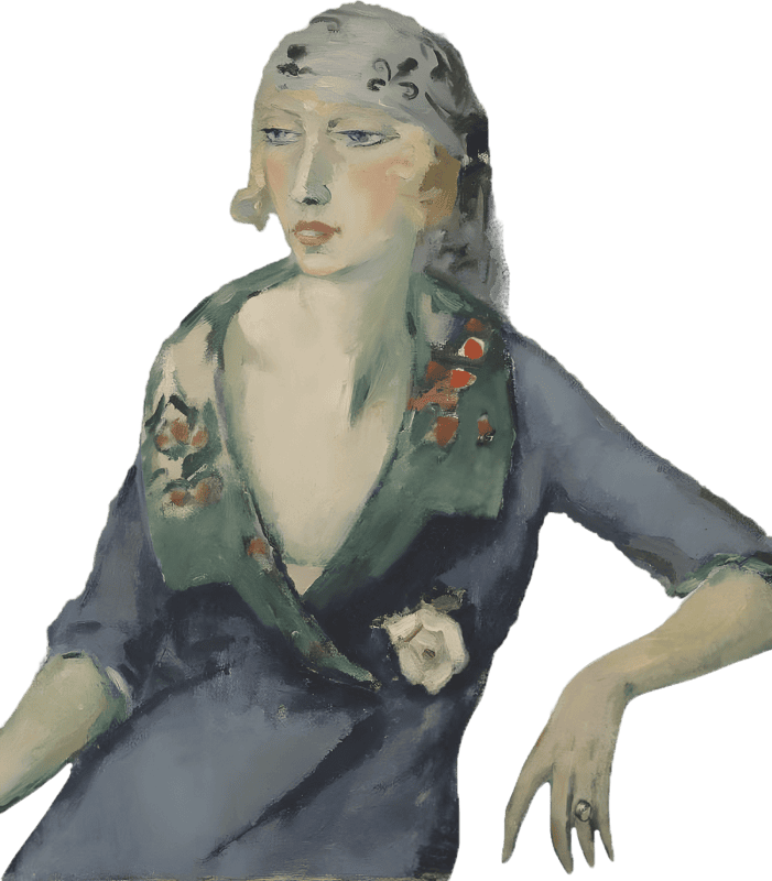Woman with a Scarf by Kees van Dongen