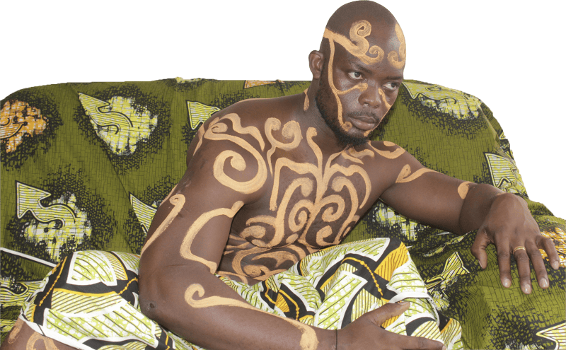 Black Man Dressed as a King