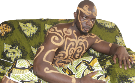 Black Man Dressed as a King