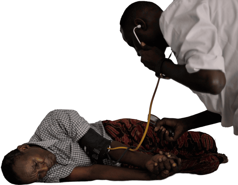 Man in Medical Examination Room