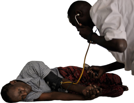 Man in Medical Examination Room