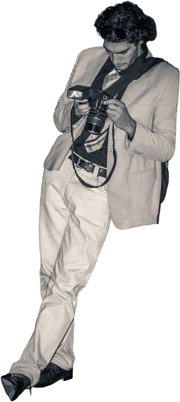 Photographer in Black and White