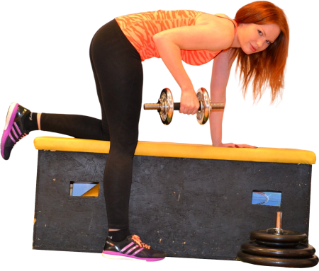 Woman Weightlifting in Gym