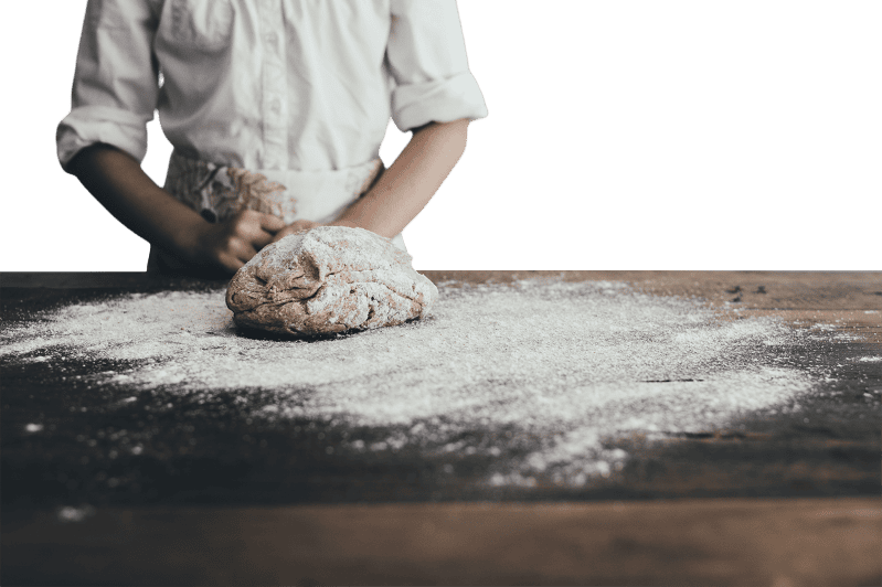 Baking Apron on Dough Table