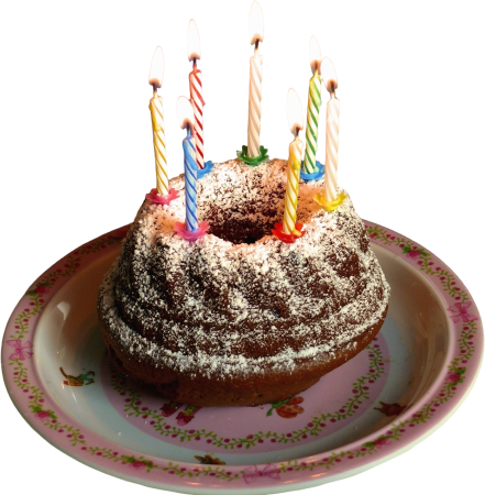 Birthday Cake with 7 Candles