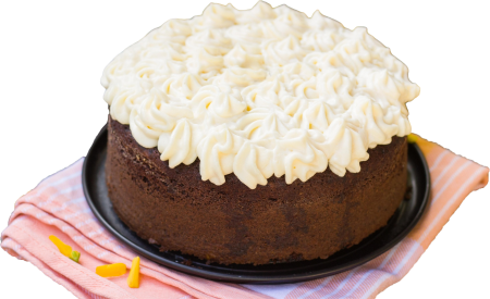Biscuit Cake with Cream Topper