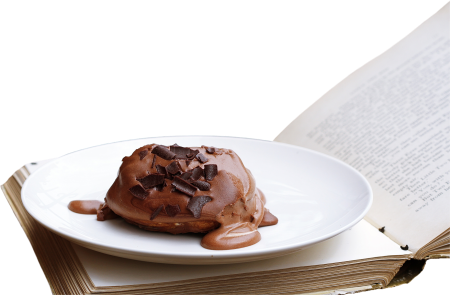 Chocolate Dessert on Book