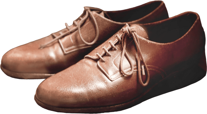 Close-Up Brown Leather Shoes