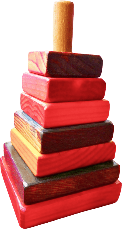Colorful Wooden Tower Toy