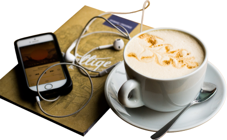 iPhone with Cappuccino