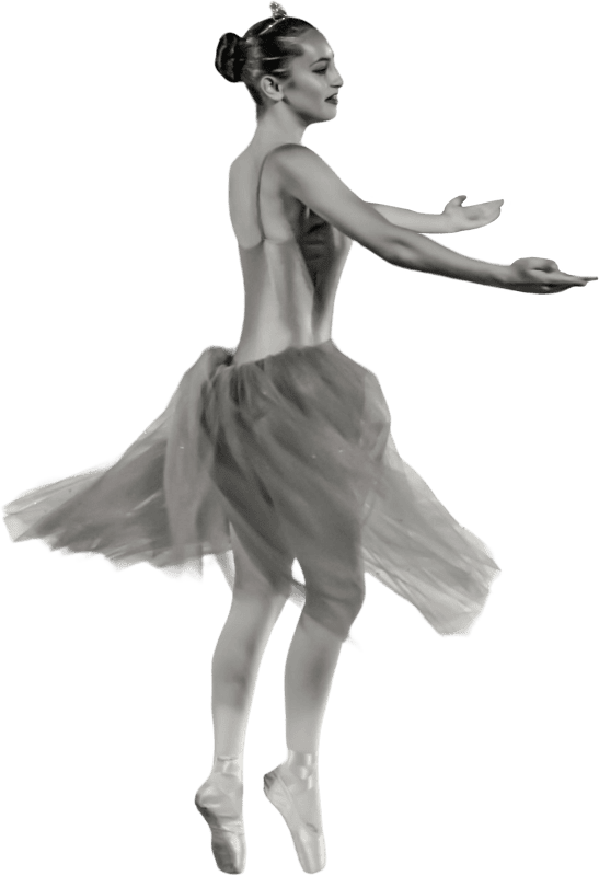 Ballerina on pointe