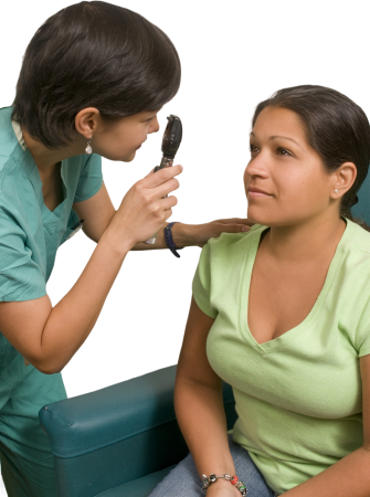 Female Doctor Examining Patient