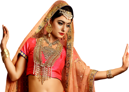 Woman in Red Sari