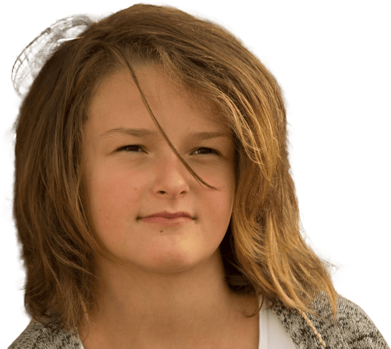Woman with Long Blonde Hair