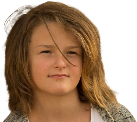 Woman with Long Blonde Hair