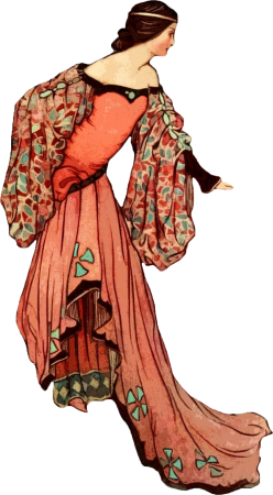 Elegant Woman in Gown