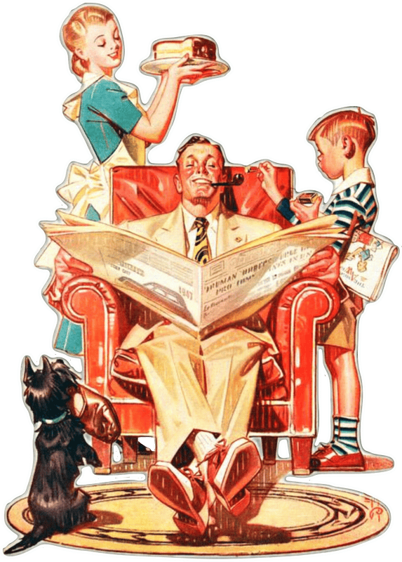 Family Reading Scene