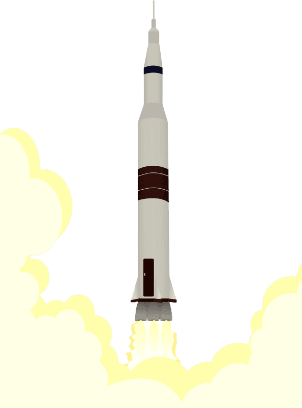 Rocket Launch Illustration