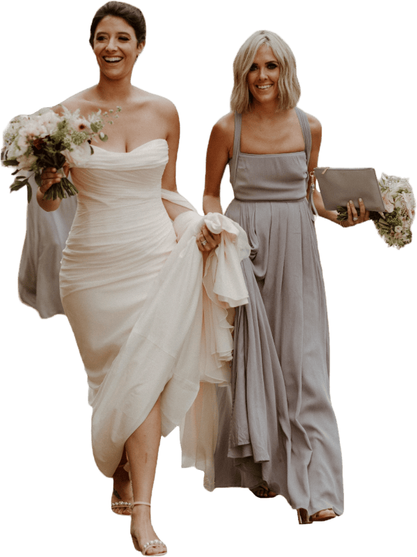 Bride and Bridesmaid