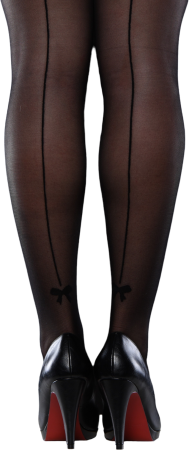 Legs in Black Seamed Stockings