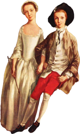 Portrait of Young Couple by Gainsborough