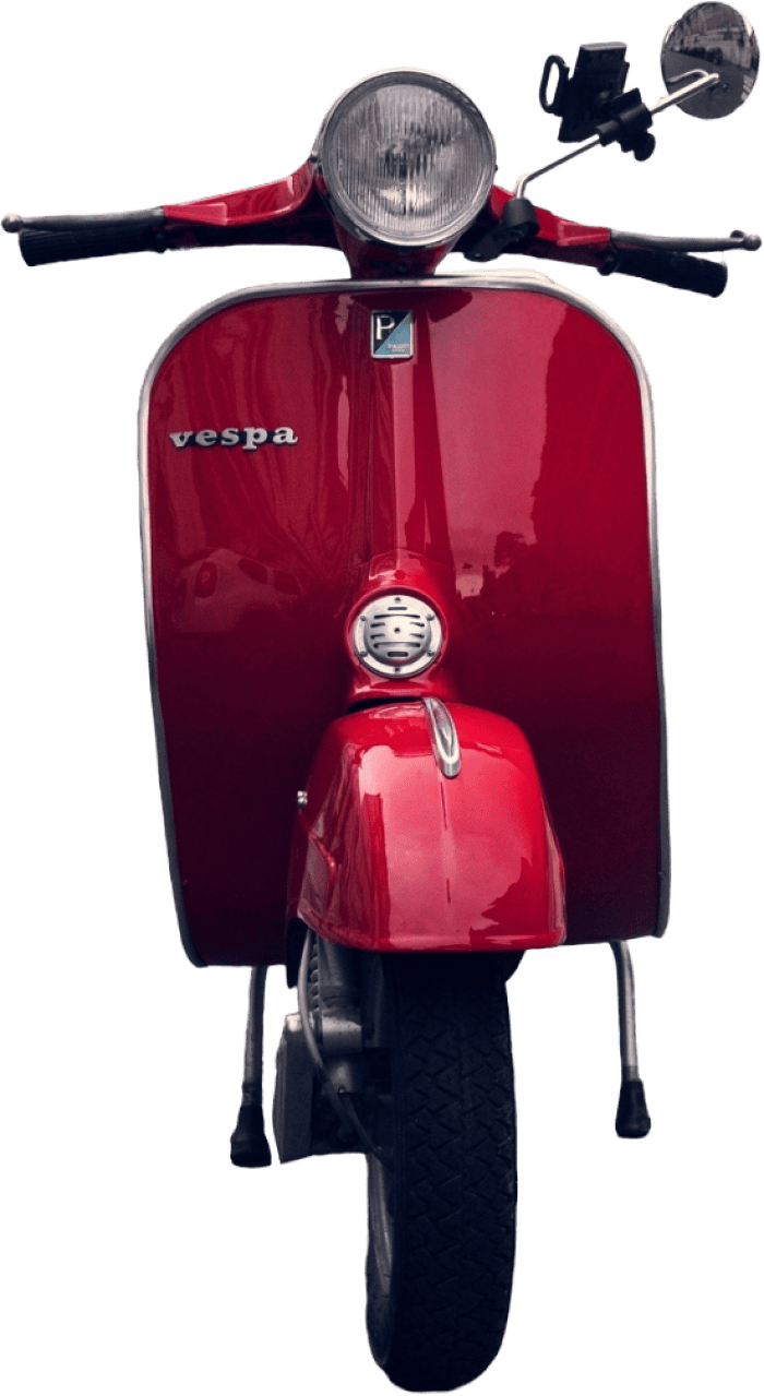 Red Vespa Scooter