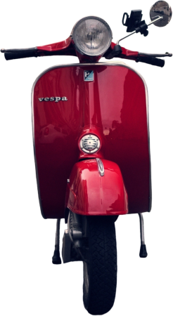 Red Vespa Scooter