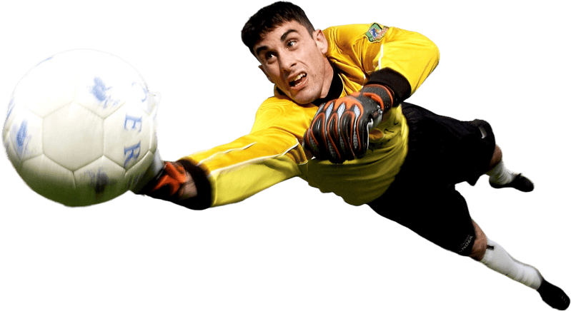 Soccer Goalkeeper Action Shot